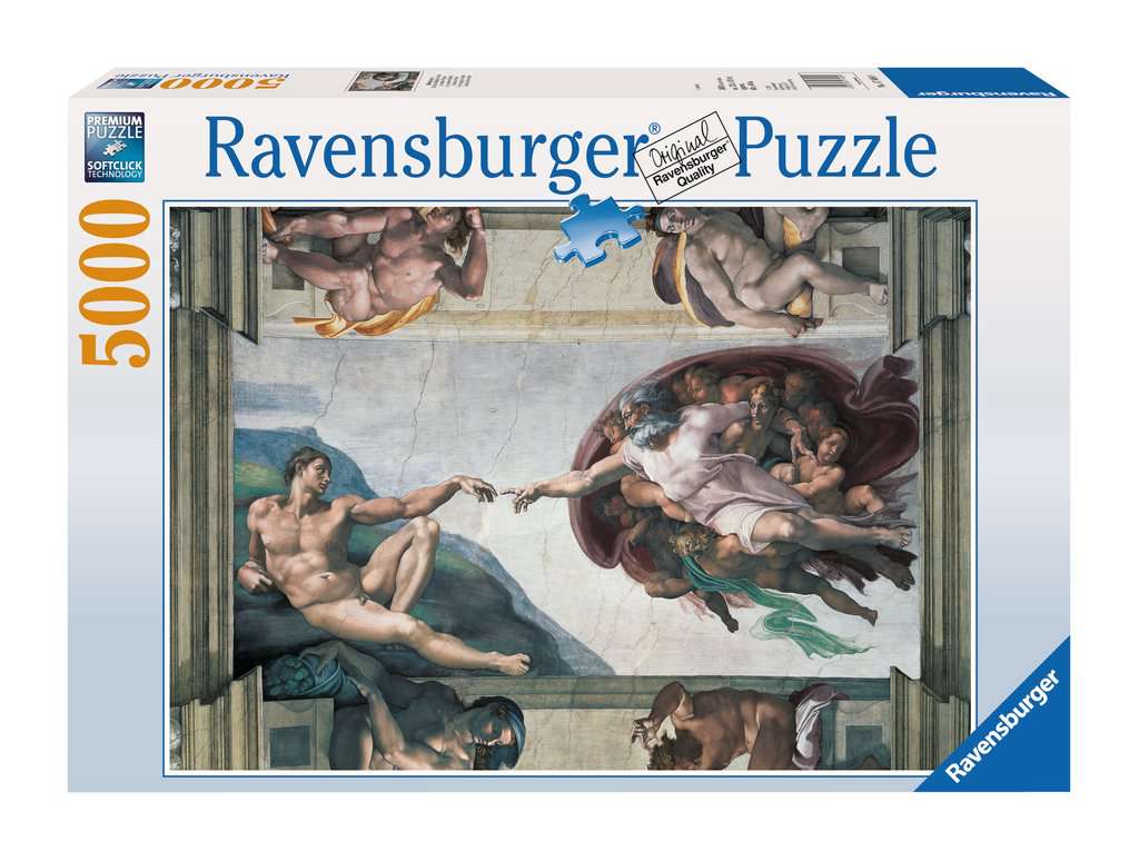 Michelangelo: La creazione di Adamo - 5000 pezzi