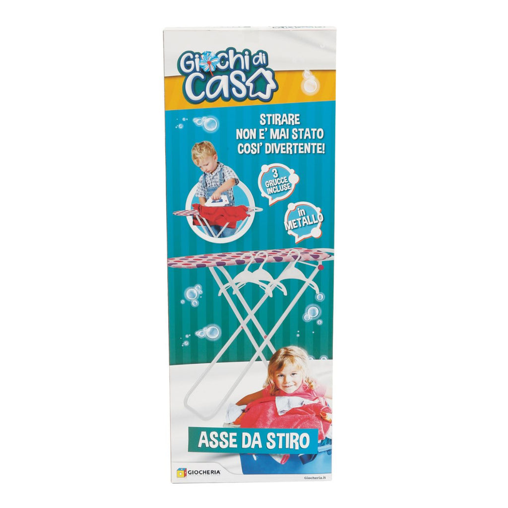 Ironing board and hangers