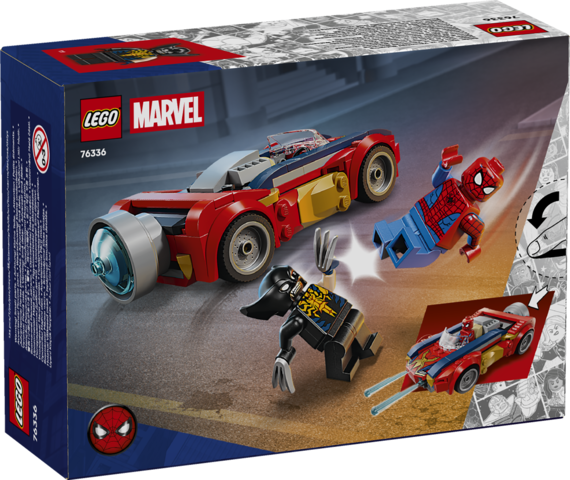 76336 Auto di Spider-Man vs. Venomized Wolverine