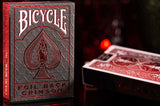 Carte Bicycle Metalluxe Crimson Red