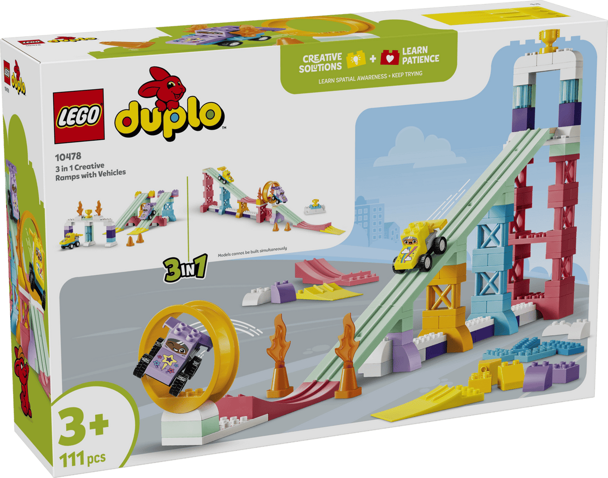 10478 Rampe creative 3 in 1 con veicoli