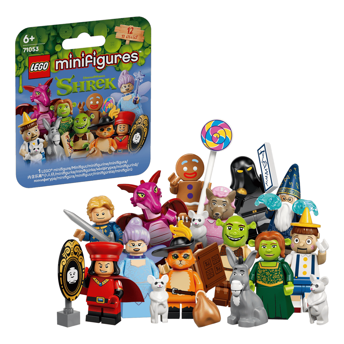 71053 Serie Shrek - serie completa 12 minifigure