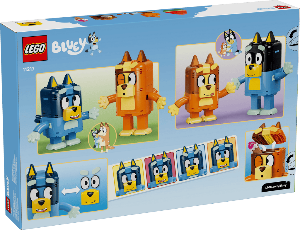 11217 Famiglia Bluey in mattoncini