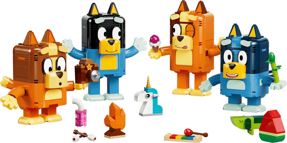 11217 Famiglia Bluey in mattoncini
