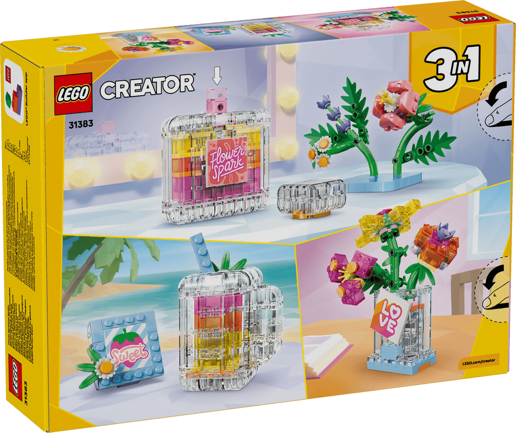 31383 Boccetta di profumo con decorazione floreale