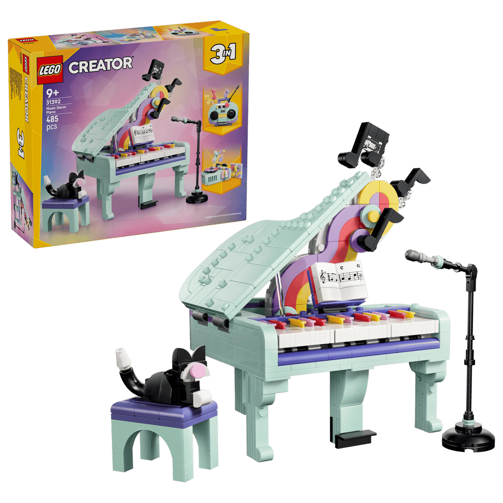31392 Pianoforte decorativo con gatto