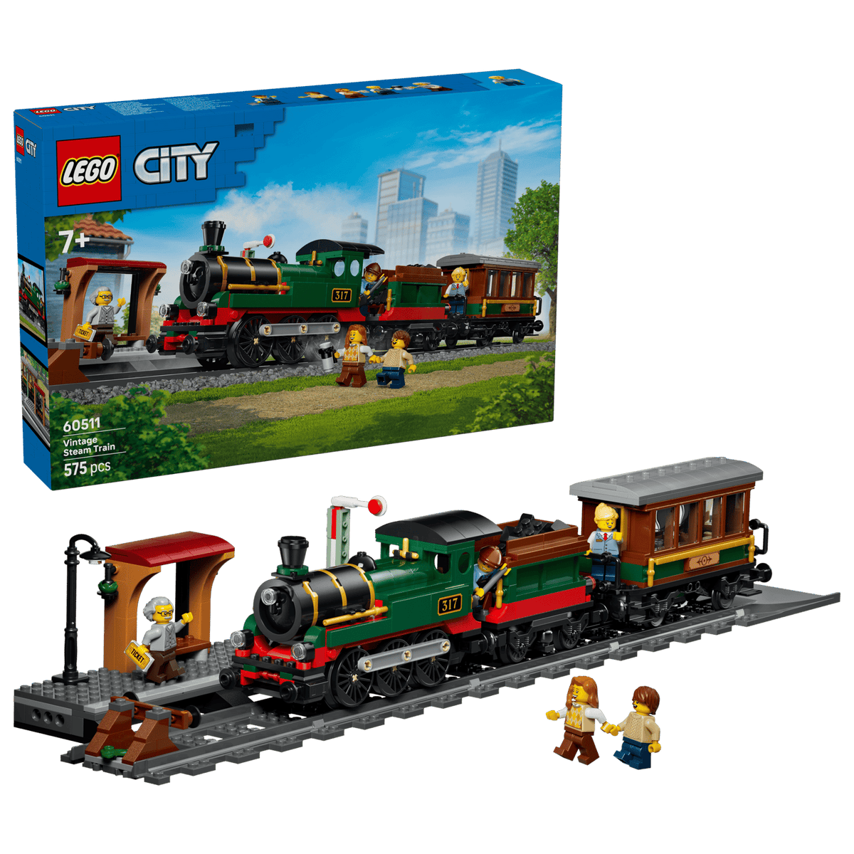 60511 Treno a vapore vintage