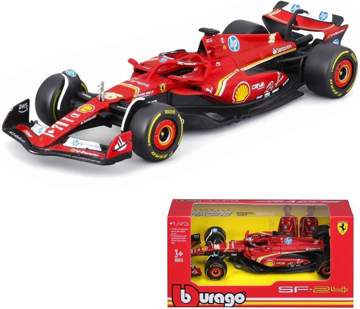 F1 Ferrari SF-24 16 LeClerc in scala 1:43