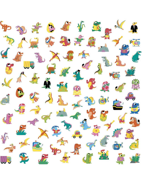 100 Adesivi - Dinosauri