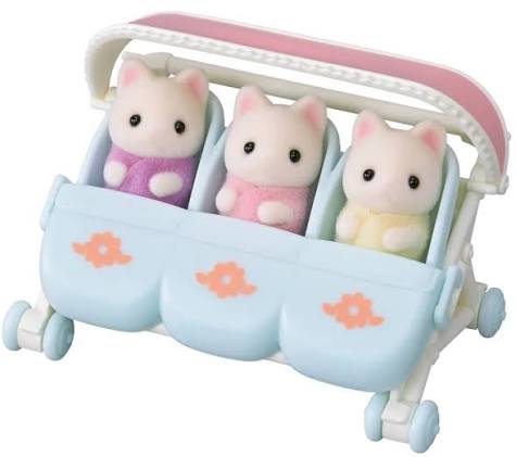 Sylvanian Families - Set Passegino Trigemini Gatto