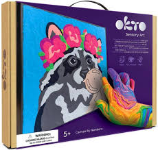 RACCOON Coloring with clay set