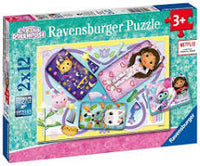 05709 - Puzzle 2x12 pezzi - Gabby , pigiama party (dai 3 anni)