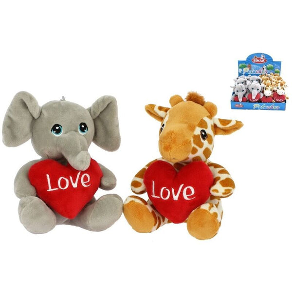 Elefante con cuore 16 cm