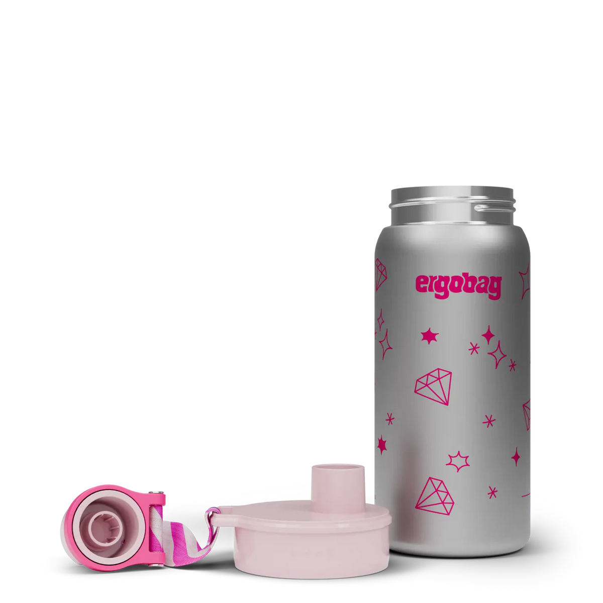 Borraccia Glittery in Acciaio Inox