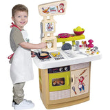 Super Benny's Kitchen with apron and recipe book