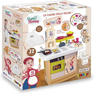 La Cucina di Super Benny con grembiule e ricettario