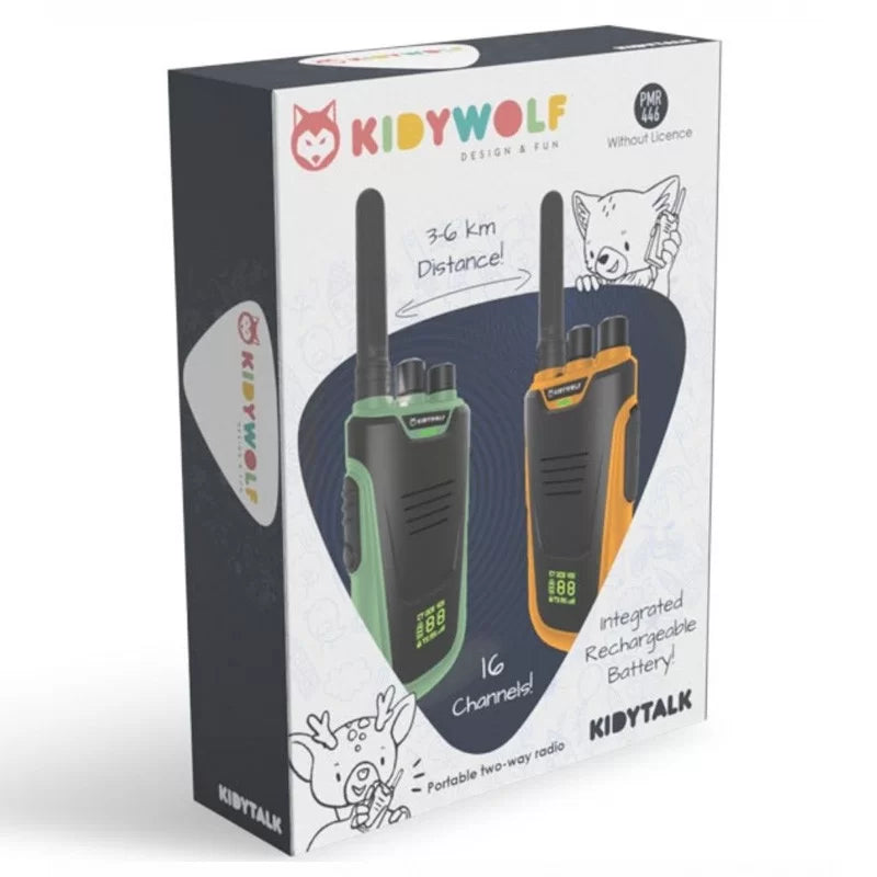 Walkie Talkie KIDYTALK Verde/Arancione