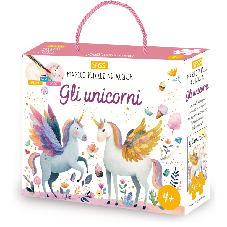 Magico puzzle ad acqua - GLI UNICORNI
