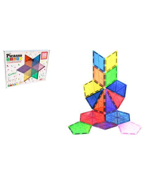 Picasso Tiles piastrelle geometriche 16 pezzi