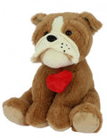 Bulldog with heart