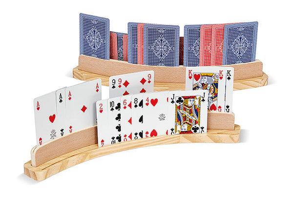 Supporto per Carte da Gioco in legno 2x