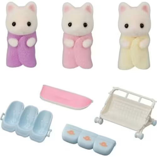 Sylvanian Families - Set Passegino Trigemini Gatto