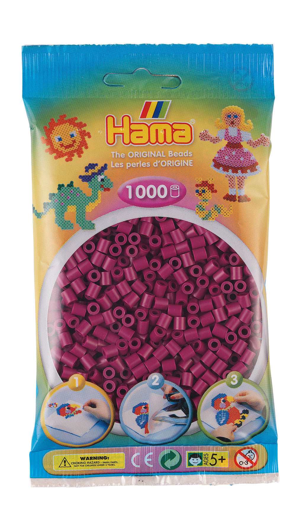 Hama Beads Midi, bustina da 1.000 pezzi - Vari colori