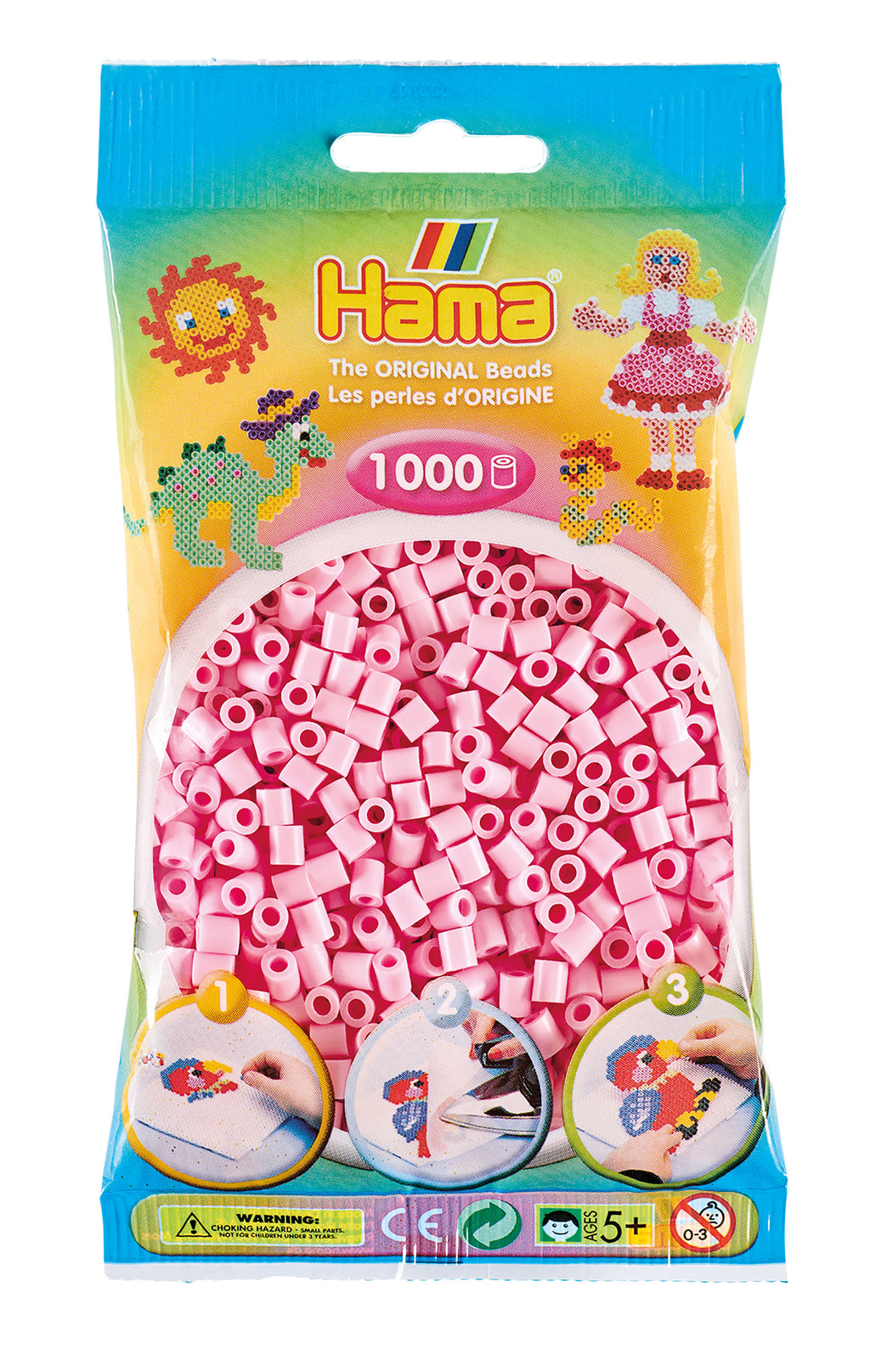 Hama Beads Midi, bustina da 1.000 pezzi - Vari colori