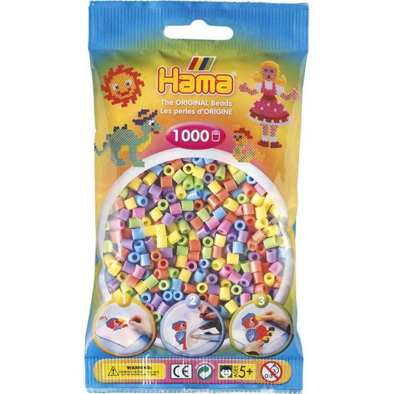 Hama Beads Midi, bustina da 1.000 pezzi - Vari colori