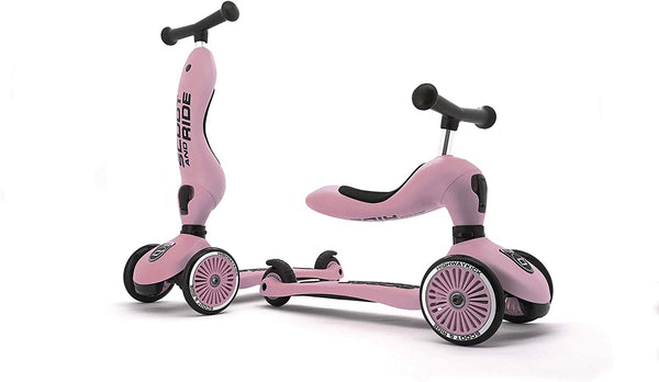 HighwayKick 1 - Monopattino evolutivo 1-5 anni colore ROSE