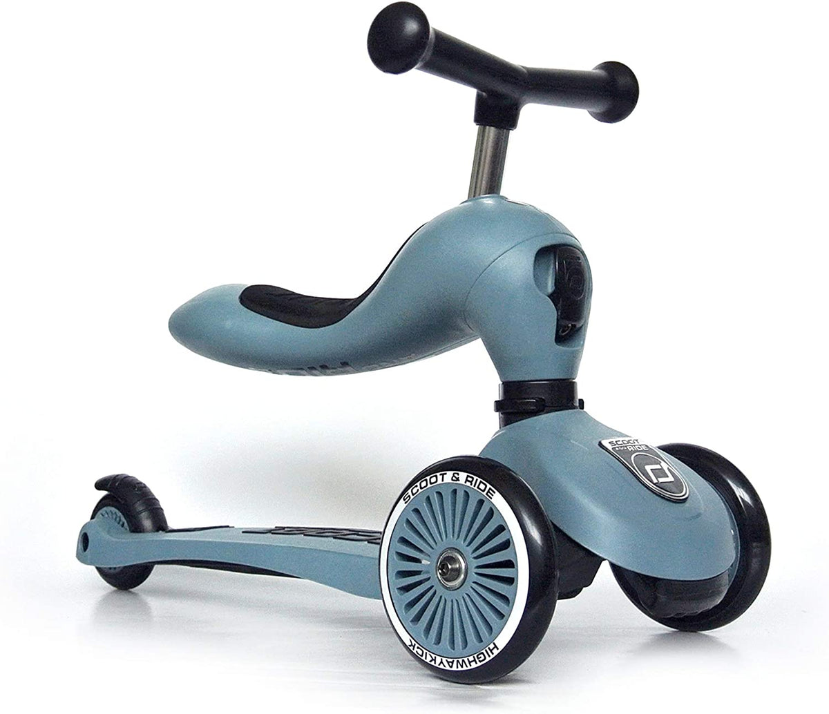 HighwayKick 1 - Monopattino evolutivo 1-5 anni colore STEEL